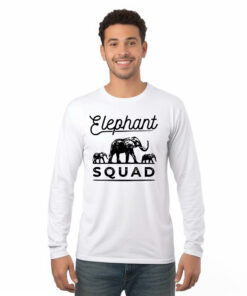 Elephant Squad Long Sleeve Shirt Classic Father's Day Present Good Gift For Daddy