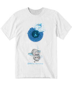 Elephant Sunflower Diabetes Awareness Shirt Cute Design Diabetes T-Shirt Patients Gift