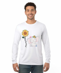 Elephant You Are My Sunshine Long Sleeve Shirt Cute Shirt For Girls Valentine Gift For BF GF Couples