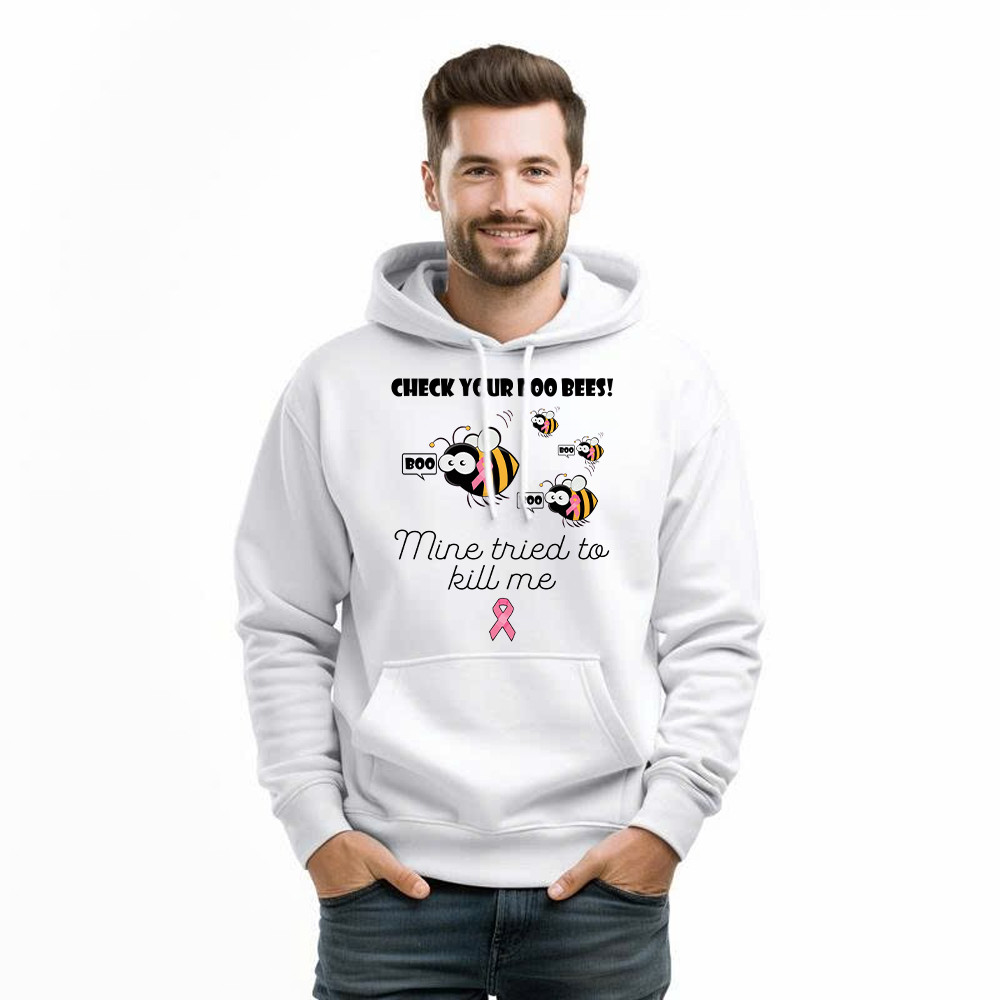 Check Your Boo Bees Hoodie Breast Cancer Ribbon Funny Bee Shirts Awareness Gift For Supporters Check Your Boo Bees Hoodie Breast Cancer Ribbon Funny Bee Shirts Awareness Gift For Supporters