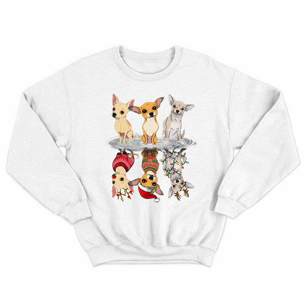 Chihuahua Christmas Sweatshirt Xmas Holiday Christmas Gift For Dog Lovers