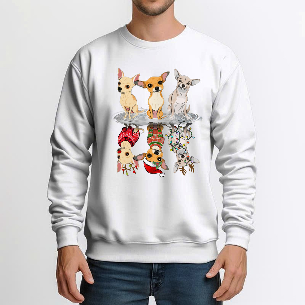 Chihuahua Christmas Sweatshirt Xmas Holiday Christmas Gift For Dog Lovers Chihuahua Christmas Sweatshirt Xmas Holiday Christmas Gift For Dog Lovers