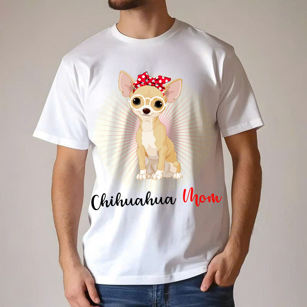 Chihuahua Mom Shirt Dog Owner Cute T-Shirt Gift For Dog Moms Chihuahua Mom Shirt Dog Owner Cute T-Shirt Gift For Dog Moms