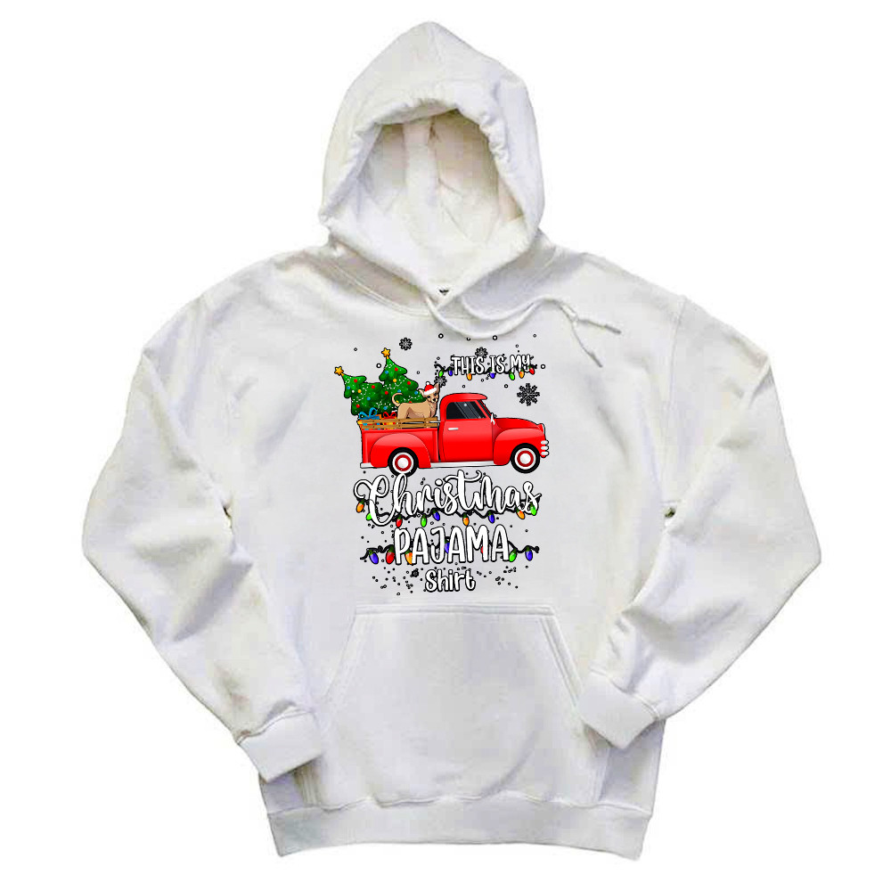 Chihuahua On Truck This Is My Christmas Pajama Shirt Cute Christmas Hoodie Dog Themed Gift For Dog Lovers