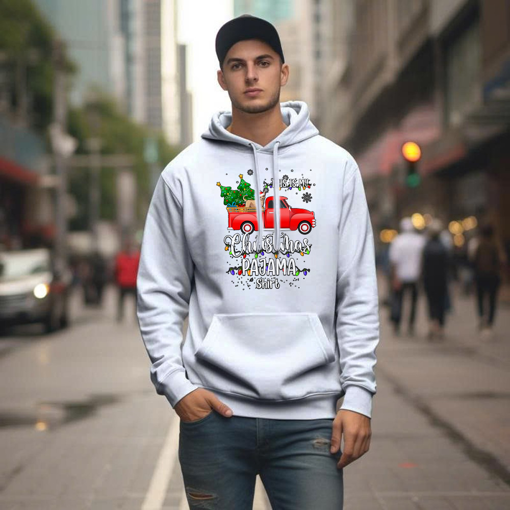 Chihuahua On Truck This Is My Christmas Pajama Shirt Cute Christmas Hoodie Dog Themed Gift For Dog Lovers Chihuahua On Truck This Is My Christmas Pajama Shirt Cute Christmas Hoodie Dog Themed Gift For Dog Lovers