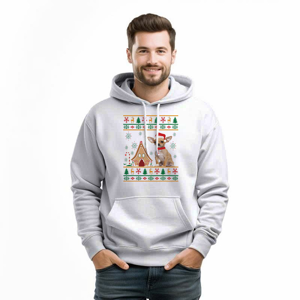 Chihuahua Santa Ugly Christmas Sweater Hoodie Cute Christmas Shirts Gift For Dog Lovers Chihuahua Santa Ugly Christmas Sweater Hoodie Cute Christmas Shirts Gift For Dog Lovers