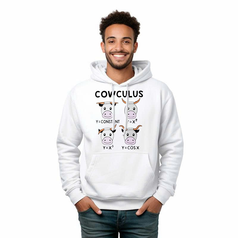 Cowculus Hoodie Funny Design Cow Learns Math Gift For Math Lovers Cowculus Hoodie Funny Design Cow Learns Math Gift For Math Lovers