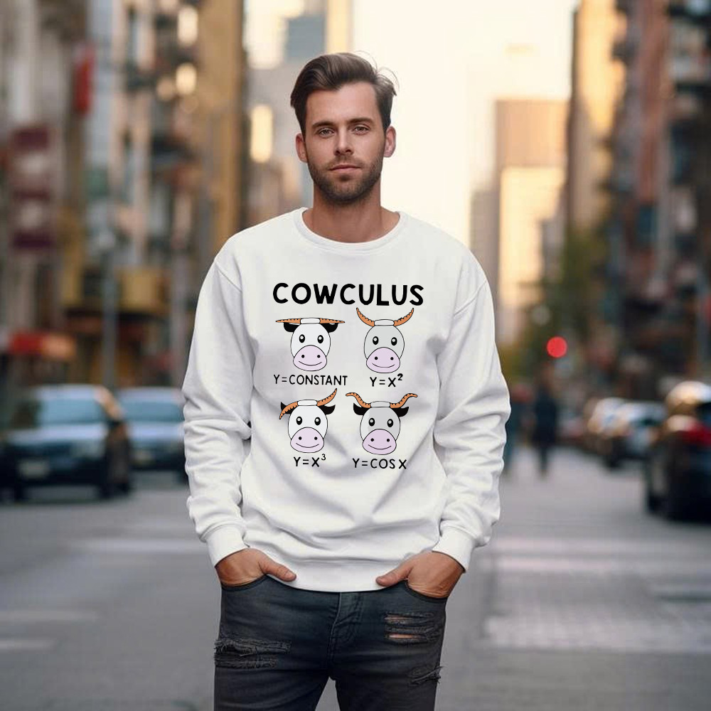 Cowculus Sweatshirt Funny Design Cow Learns Math Gift For Math Lovers Cowculus Sweatshirt Funny Design Cow Learns Math Gift For Math Lovers