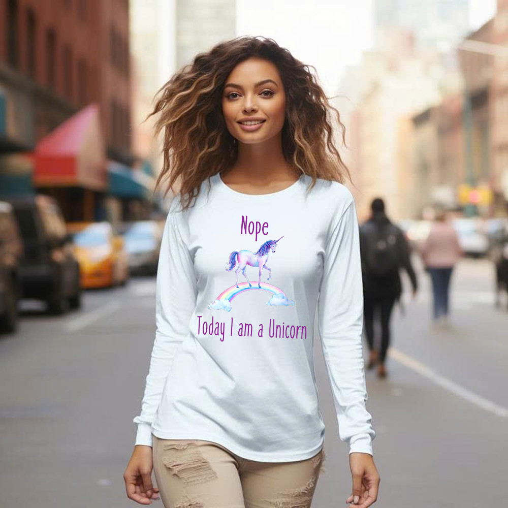 Nope Today I am a Unicorn Long Sleeve Shirt Gift For Unicorn Lovers Nope Today I am a Unicorn Long Sleeve Shirt Gift For Unicorn Lovers