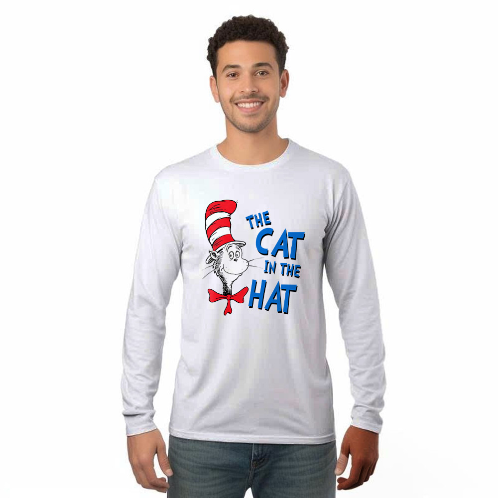 The Cat In The Hat Long Sleeve Shirt Dr Seuss Shirt Ideas Clothes For Adults Gift For Fans