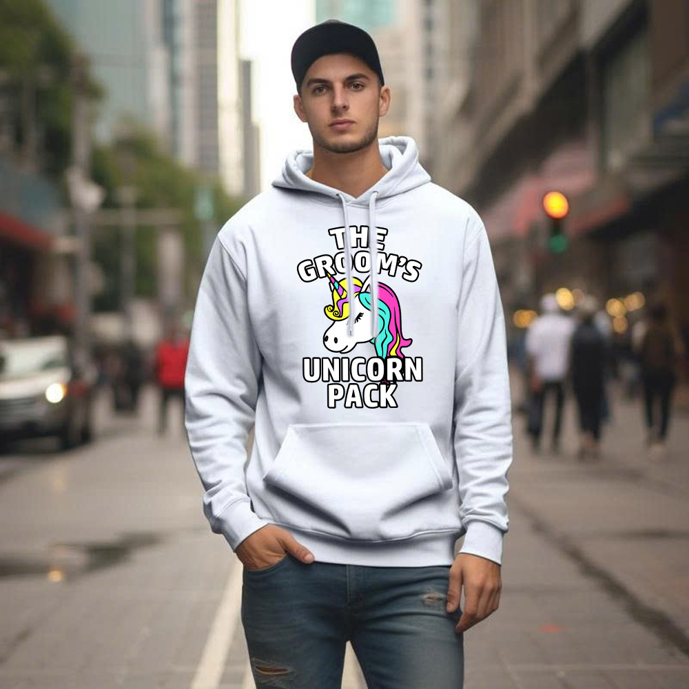 The Groom's Unicorn Pack Hoodie Funny Groomsmen Shirts Gift For Friends The Groom's Unicorn Pack Hoodie Funny Groomsmen Shirts Gift For Friends