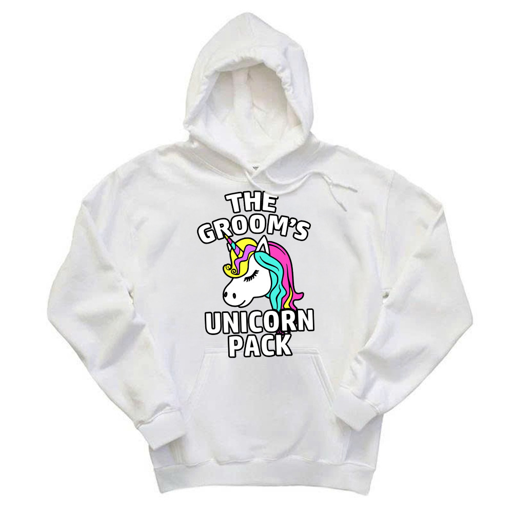 The Groom's Unicorn Pack Hoodie Funny Groomsmen Shirts Gift For Friends