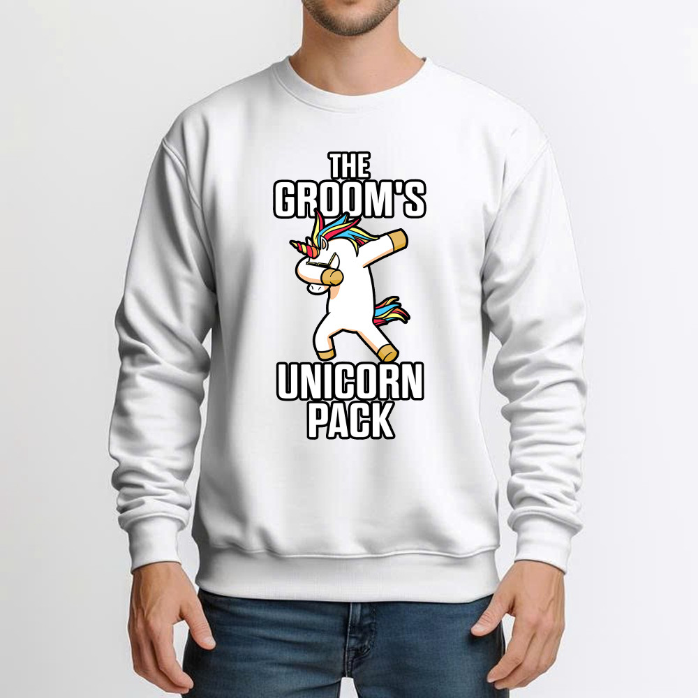 The Groom's Unicorn Pack Sweatshirt Funny Groomsmen Shirt Gift For Groomsmen The Groom's Unicorn Pack Sweatshirt Funny Groomsmen Shirt Gift For Groomsmen