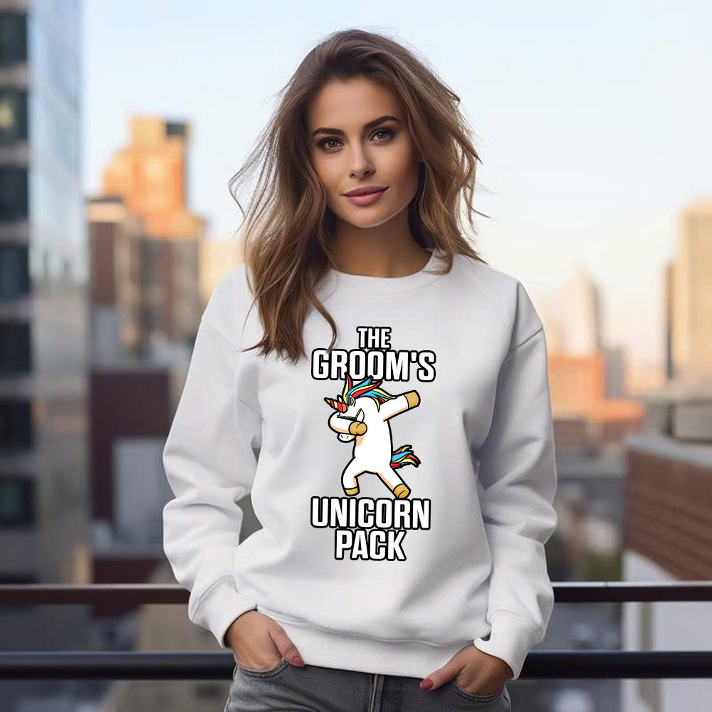 The Groom's Unicorn Pack Sweatshirt Funny Groomsmen Shirt Gift For Groomsmen The Groom's Unicorn Pack Sweatshirt Funny Groomsmen Shirt Gift For Groomsmen