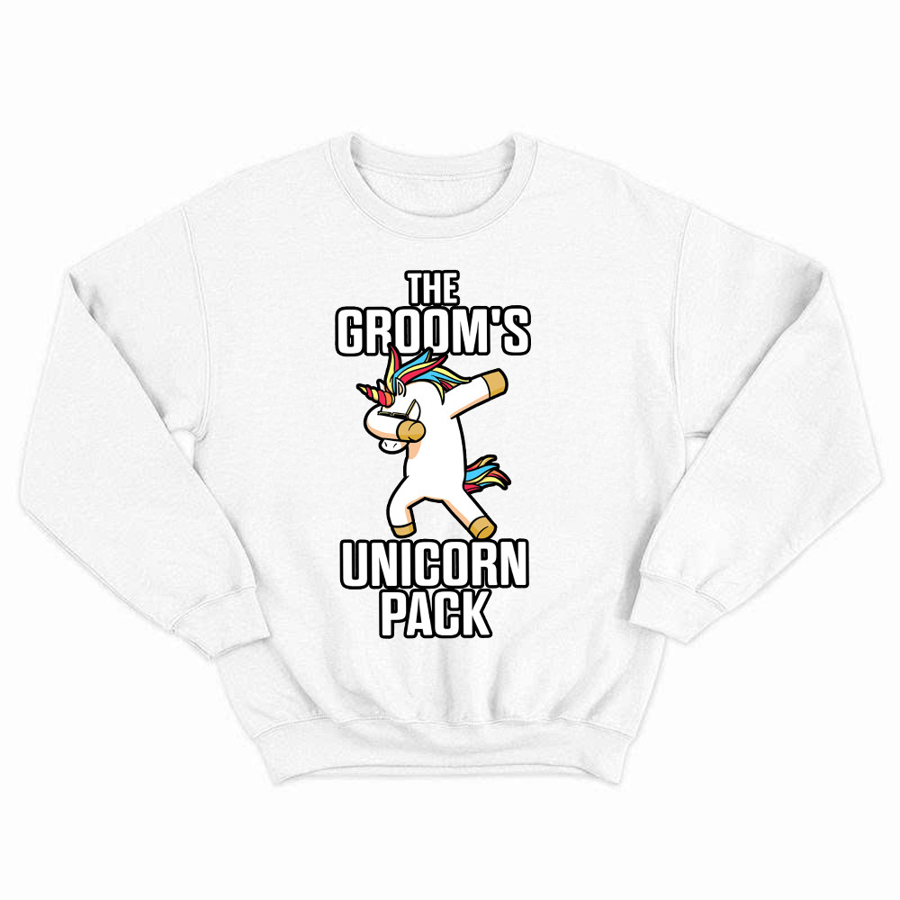 The Groom's Unicorn Pack Sweatshirt Funny Groomsmen Shirt Gift For Groomsmen
