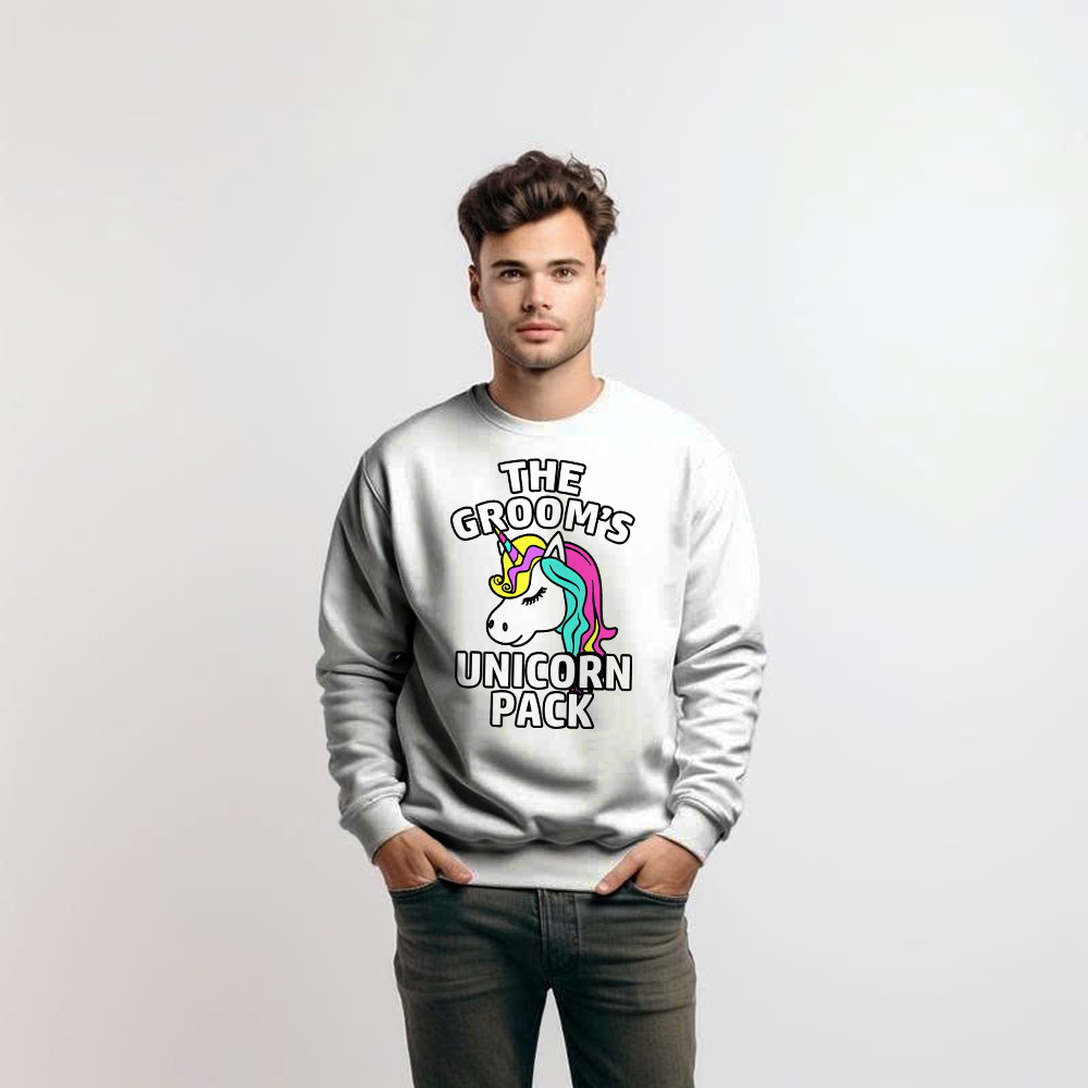 The Groom's Unicorn Pack Sweatshirt Funny Groomsmen Shirts Gift For Friends The Groom's Unicorn Pack Sweatshirt Funny Groomsmen Shirts Gift For Friends