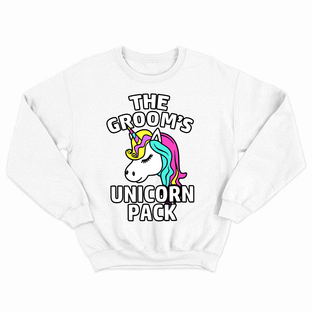 The Groom's Unicorn Pack Sweatshirt Funny Groomsmen Shirts Gift For Friends