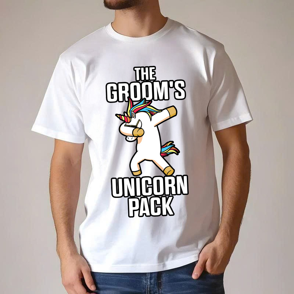 The Groom's Unicorn Pack T Shirt Funny Groomsmen Shirt Gift For Groomsmen The Groom's Unicorn Pack T Shirt Funny Groomsmen Shirt Gift For Groomsmen