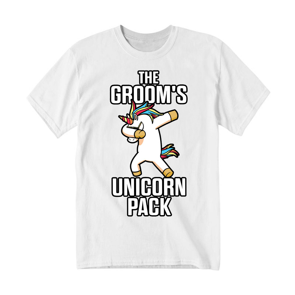 The Groom's Unicorn Pack T Shirt Funny Groomsmen Shirt Gift For Groomsmen