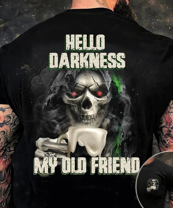 Thin Green Line Skull Hello Darkness My Old Friend Shirt Pride Military Skull Clothing Men Gifts Thin Green Line Skull Hello Darkness My Old Friend Shirt Pride Military Skull Clothing Men Gifts