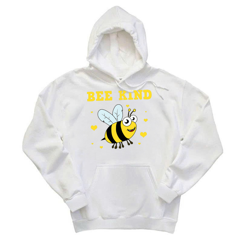 Bee Kind Hoodie Cute Bumble Bee Bekind Clothing Birthday Gift For Male Friend Rivonaprint