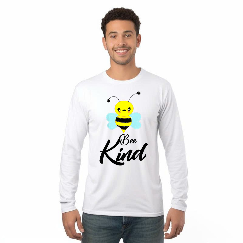 Bee Kind Long Sleeve Shirt Cute Bumble Bee Beekind Shirt Cool Presents For Teenage Guys Rivonaprint