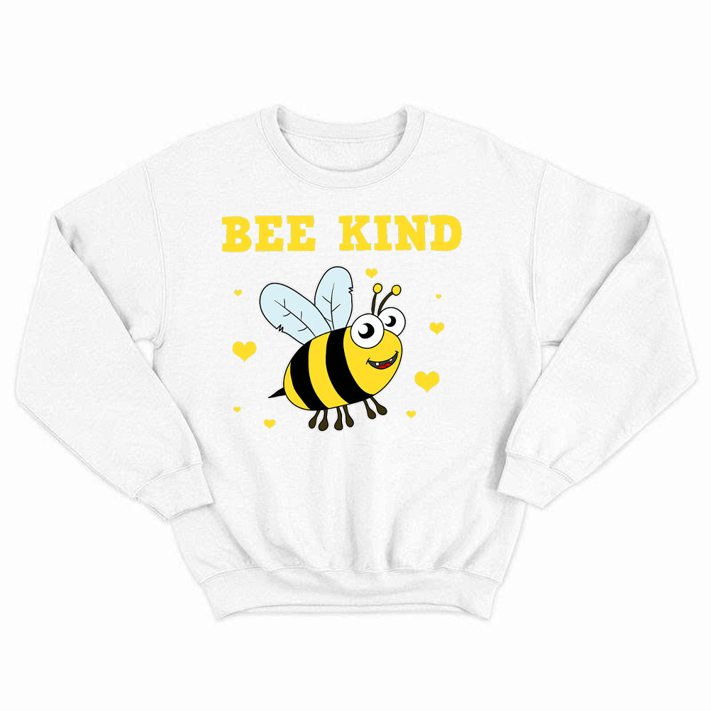 Bee Kind Sweatshirt Cute Bumble Bee Bekind Clothing Birthday Gift For Male Friend Rivonaprint