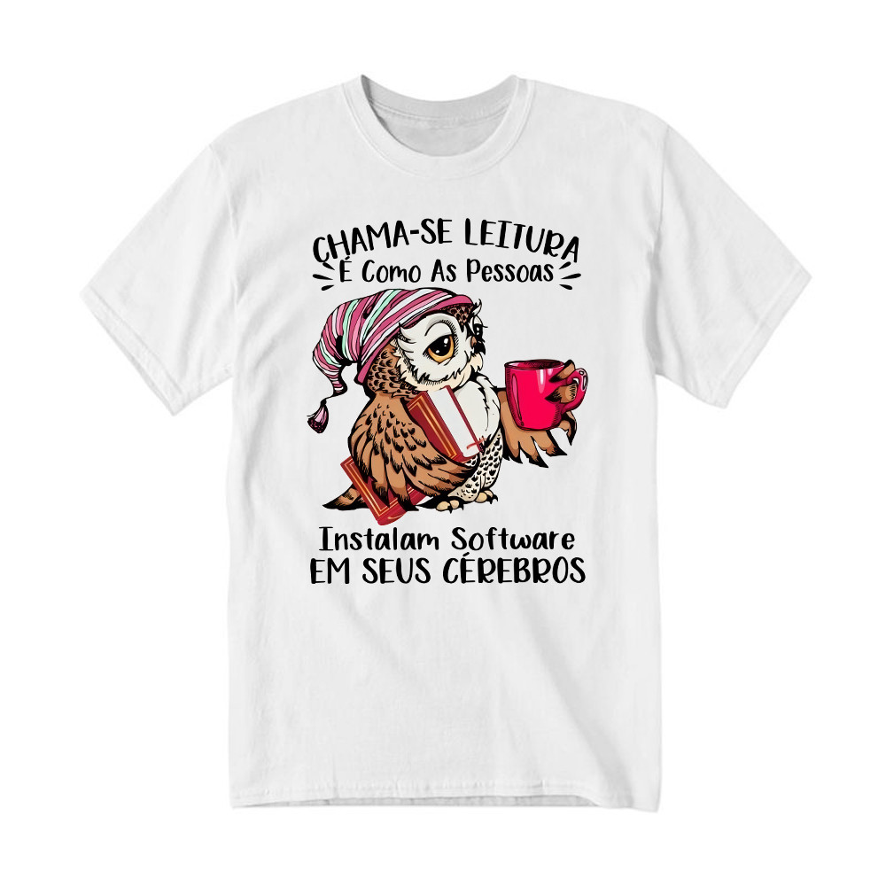 Chama Se Leitura E Como As Pessoas Shirt Unique Funny Owl Design T-Shirt Gift For Boyfriend Rivonaprint