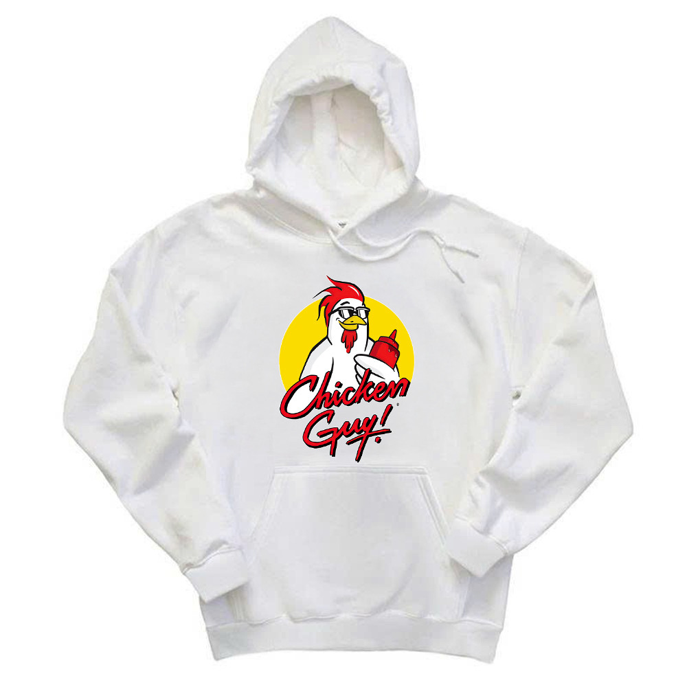 Chicken Guy Hoodie Funny Chicken holding ketchup bottle Shirt Gifts For Friends Rivonaprint