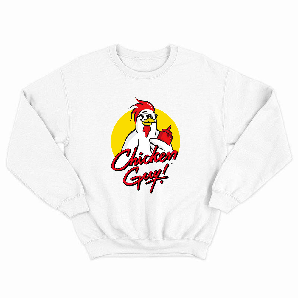 Chicken Guy Sweatshirt Funny Chicken holding ketchup bottle Shirt Gifts For Friends Rivonaprint