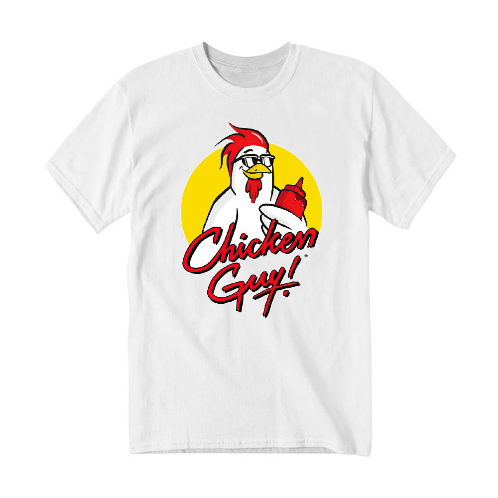 Chicken Guy T-Shirt Funny Chicken holding ketchup bottle Shirt Gifts For Friends Rivonaprint