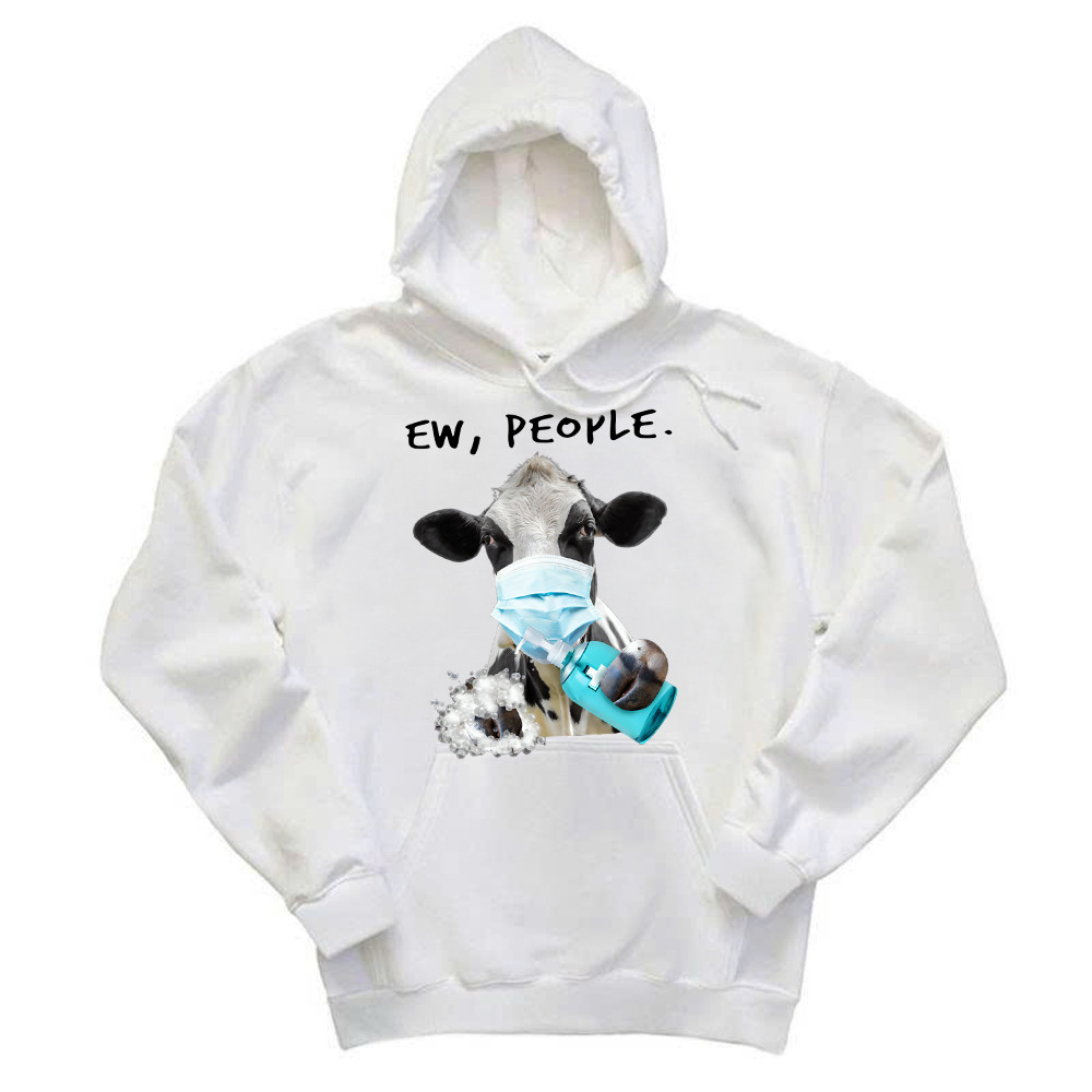Dairy Cows Know How To Prevent Disease Hoodie Unique Cute Cows Apparel Gifts For Patient Rivonaprint