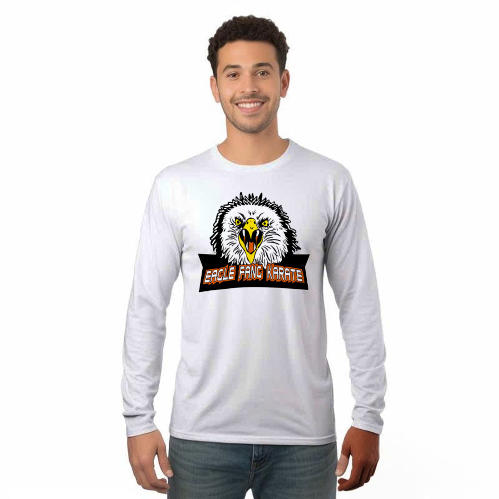 Eagle Fang Karate Shirt Cobra Kai Logo Long Sleeve Shirt Best Presents For Men Rivonaprint