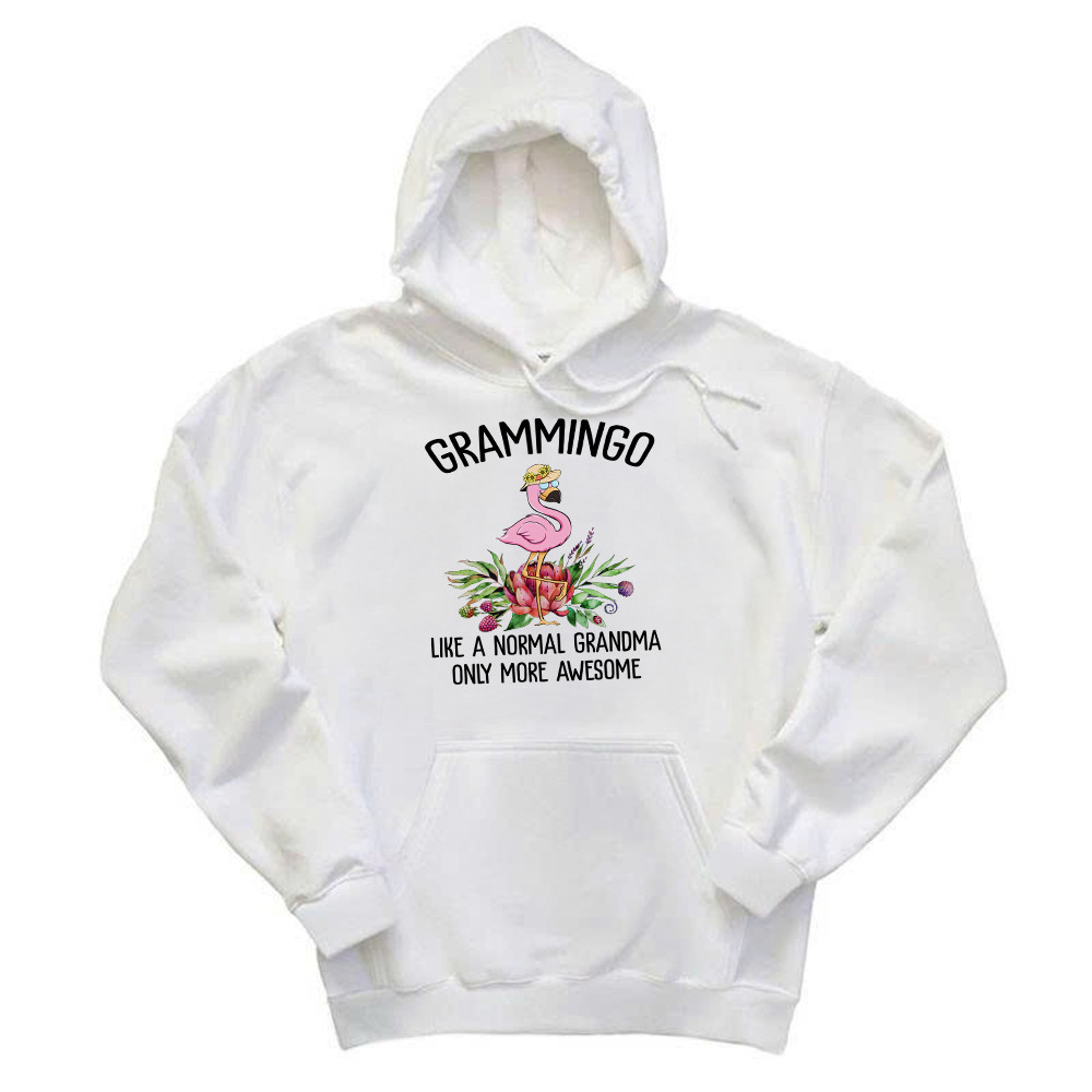 Gramming Like A Normal Grandma Only More Awesome Hoodie Funny Flamingo Shirts Grandma Gift Rivonaprint