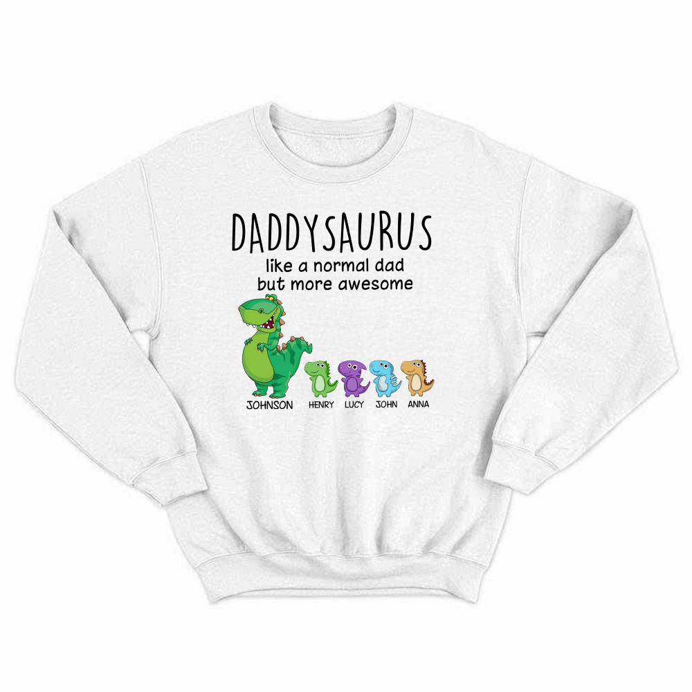 Grandpasaurus Like A Normal Dad But More Awesome Shirt Cute Dinosaurs Graphic Sweatshirt Daddy Gift Rivonaprint