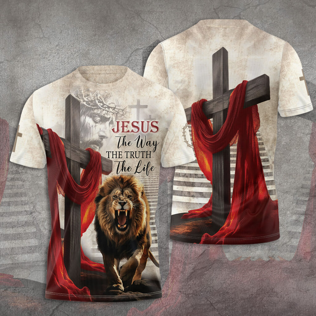 Jesus The Way The Truth The Life T-Shirt Best Christian Apparel Christmas Ideas For Him Rivonaprint