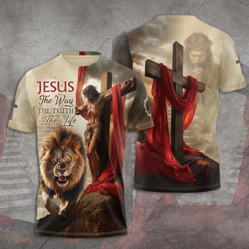Jesus The Way The Truth The Life T-Shirt Best Christian Clothing Husband Christmas Gift Ideas Rivonaprint