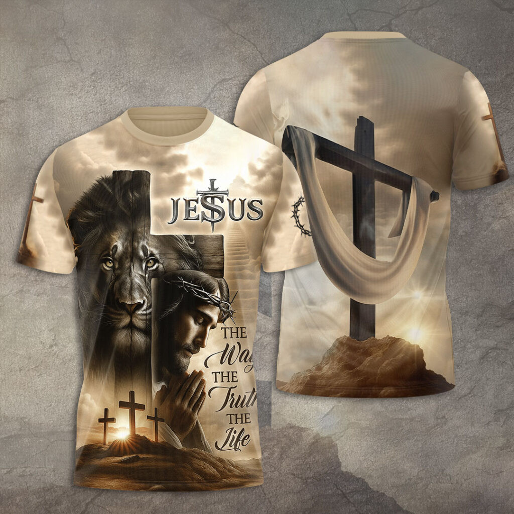 Jesus The Way The Truth The Life T-Shirt Christian Based Apparel Xmas Gifts For Brother Rivonaprint