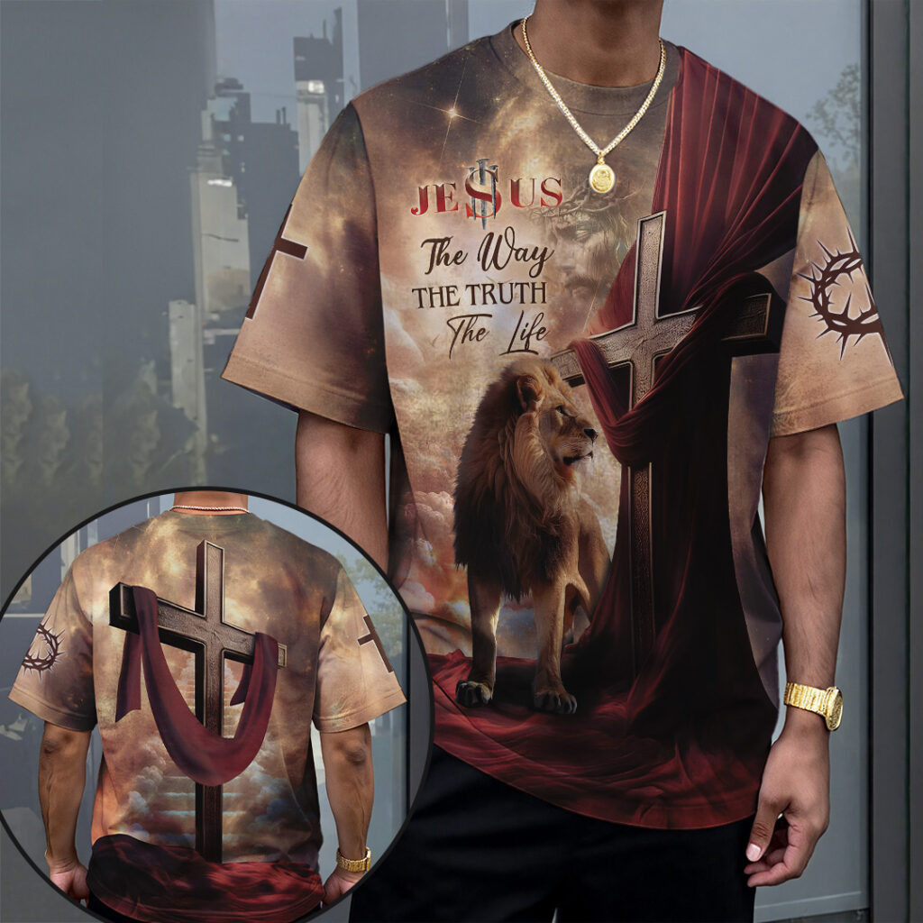 Jesus The Way The Truth The Life T-Shirt Cool Christian Apparel Christmas Gifts For Him Rivonaprint