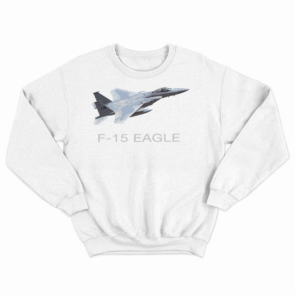 McDonnell Douglas F 15 Eagle Shirt Fighter Aircraft Pilot Sweatshirt Guys Gift Rivonaprint