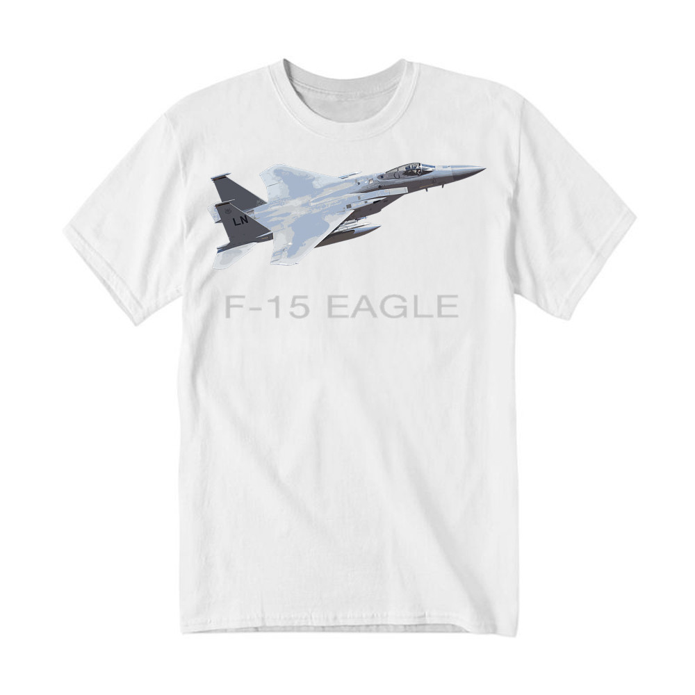 McDonnell Douglas F 15 Eagle Shirt Fighter Aircraft Pilot T-Shirt Guys Gift Rivonaprint