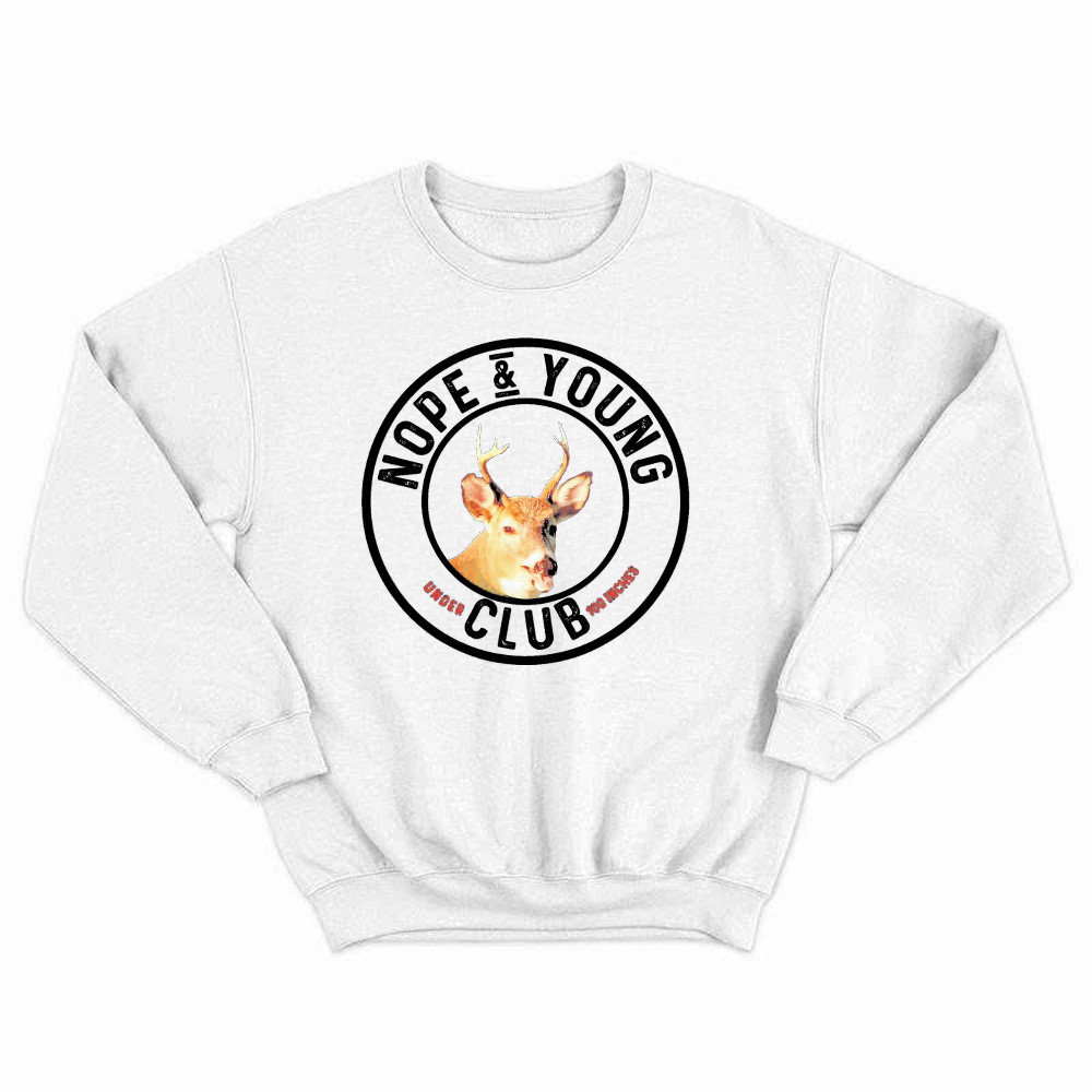 Nope And Young Under Club 100 Inches Sweatshirt Deer Hunting Shirts Deer Hunter Gifts Rivonaprint