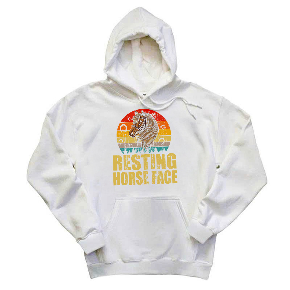 Resting Horse Face Shirt Funny Resting Mare Face Vintage Hoodie Designs Gifts For Horse Lovers Rivonaprint