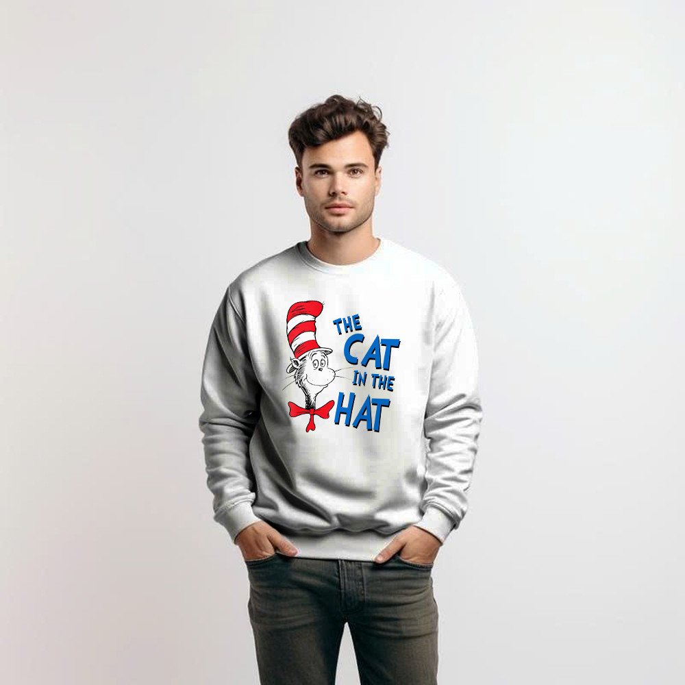 The Cat In The Hat Sweatshirt Dr Seuss Shirt Ideas Clothes For Adults Gift Ideas Rivonaprint
