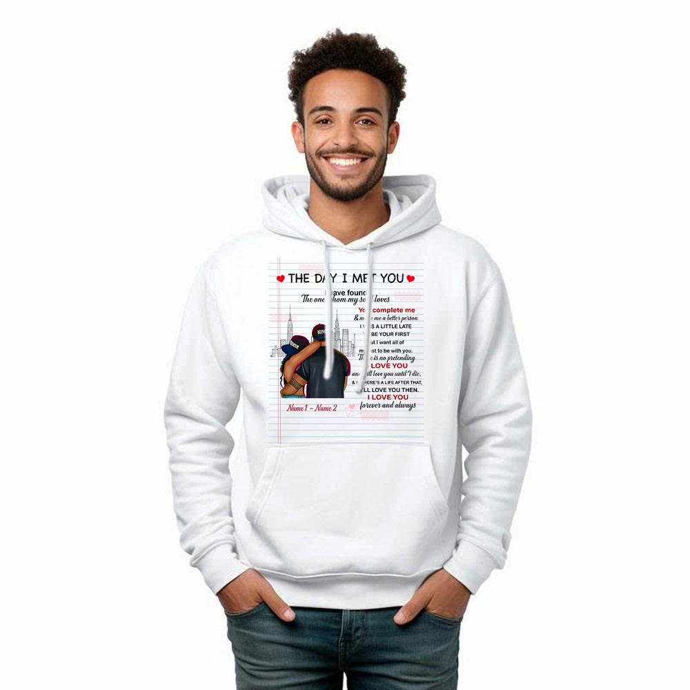 The Day I Met You I Have Found The One Whom My Soul Loves Hoodie Matching Shirts For Couples Rivonaprint