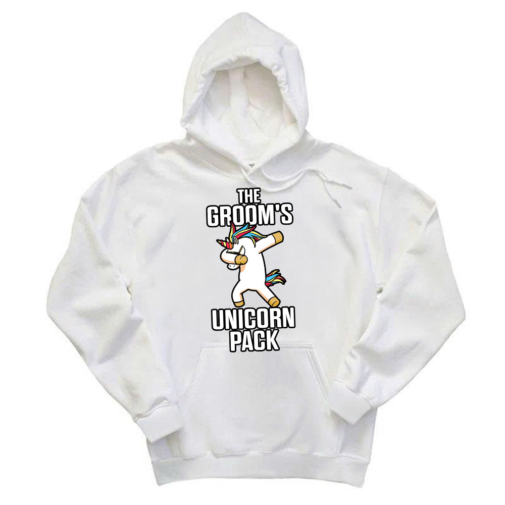 The Groom's Unicorn Pack Hoodie Funny Groomsmen Shirt Best Gifts For Groomsmen Rivonaprint