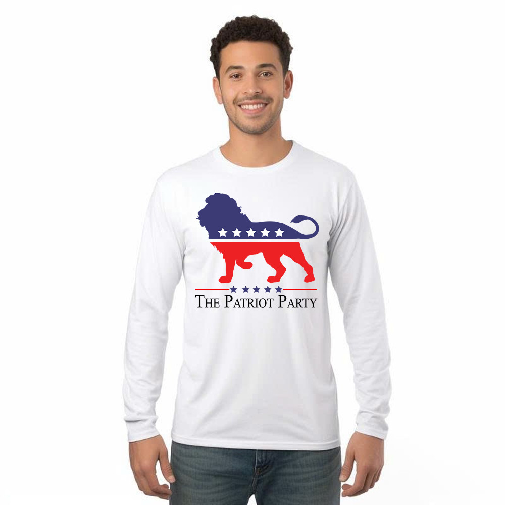 The Patriot Party Shirt Political Lion Trump MAGA The Patriot Party Long Sleeve Shirt Merch Rivonaprint