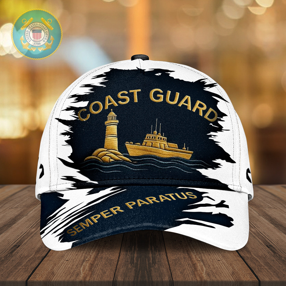 US Coast Guard Semper Paratus Hat Military Honor Merch Patriotic Gifts For Veterans Rivonaprint