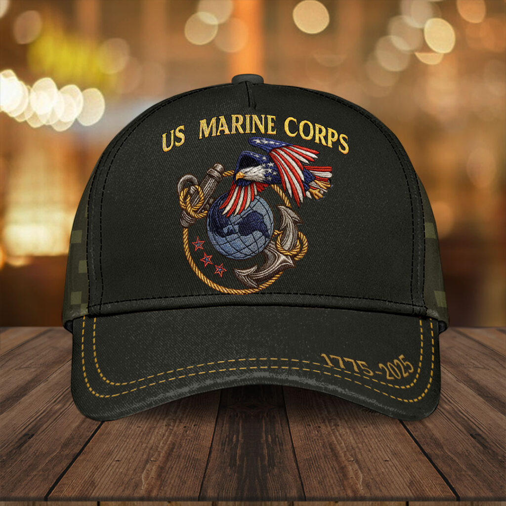 US Marine Corps 250th Anniversary 1775 2025 Hat USMC Merch Unique Gifts For Veterans Rivonaprint