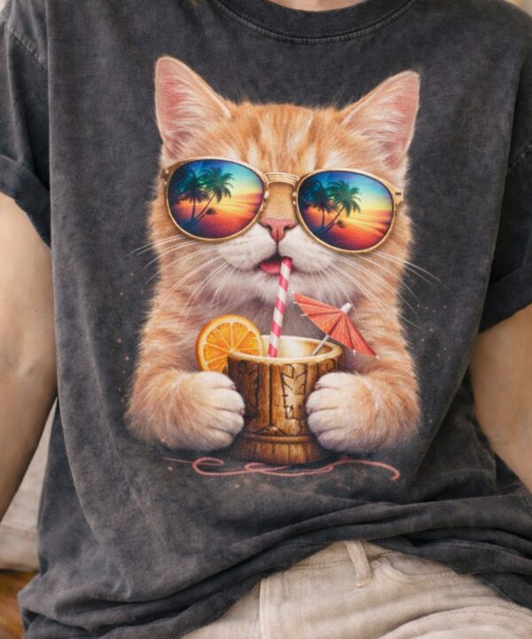 Cat on a tropical adventure